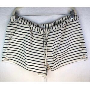 J. Crew Striped Linen Blend Shorts Women's Size Large